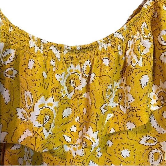 Madewell 100% silk off the shoulder floral shirt - Picture 8 of 15